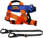 Fusion Climb Tactical Edition Kids Commercial Zip Line Kit Harness/Lanyard Bundle FTK-K-HL-01, Black, One Size