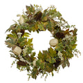 24 in. Unlit Red Berries Artificial Christmas Wreath
