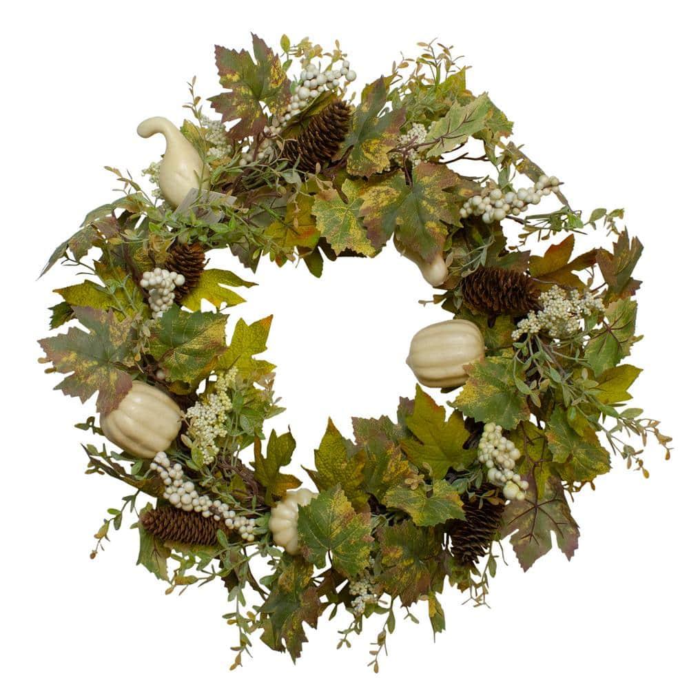 24 in. Unlit Red Berries Artificial Christmas Wreath
