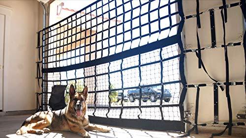 K9 GaraDoor Kennel Net, Lar&amp; Small Dog Kennel with Access Door, Black