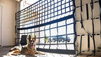 K9 GaraDoor Kennel Net, Lar&amp; Small Dog Kennel with Access Door, Black