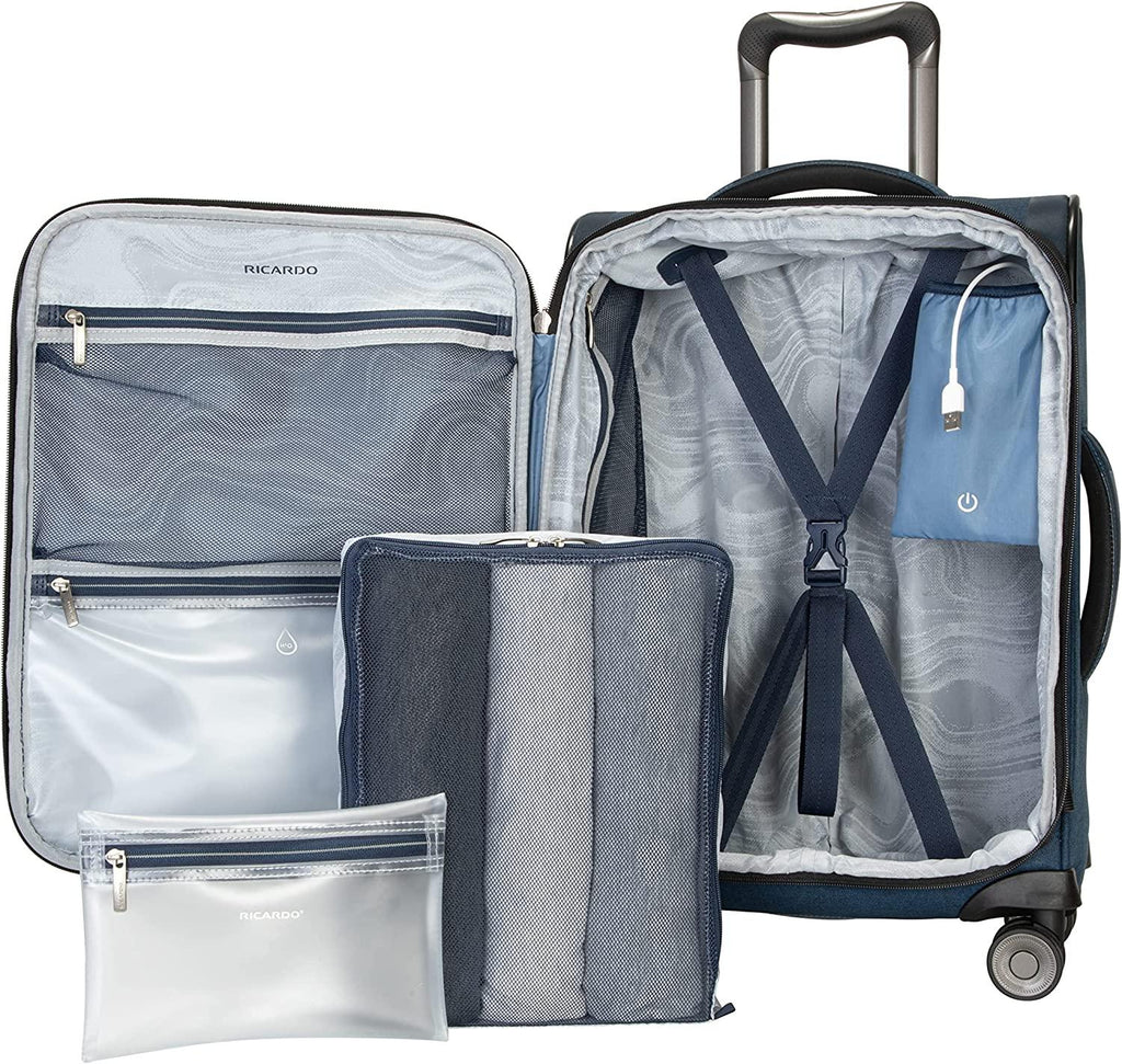 Malibu Bay 3.0 Spinner Luggage (Blue, Carry-On 20-Inch)