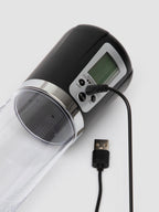 Pumped Premium Rechargeable Automatic LCD Penis Pump, Clear