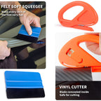 Complete Car Wrapping and Window Tinting Tool Kit - Vinyl Scraper, Cutter, Squeegee, Spatulas & More!