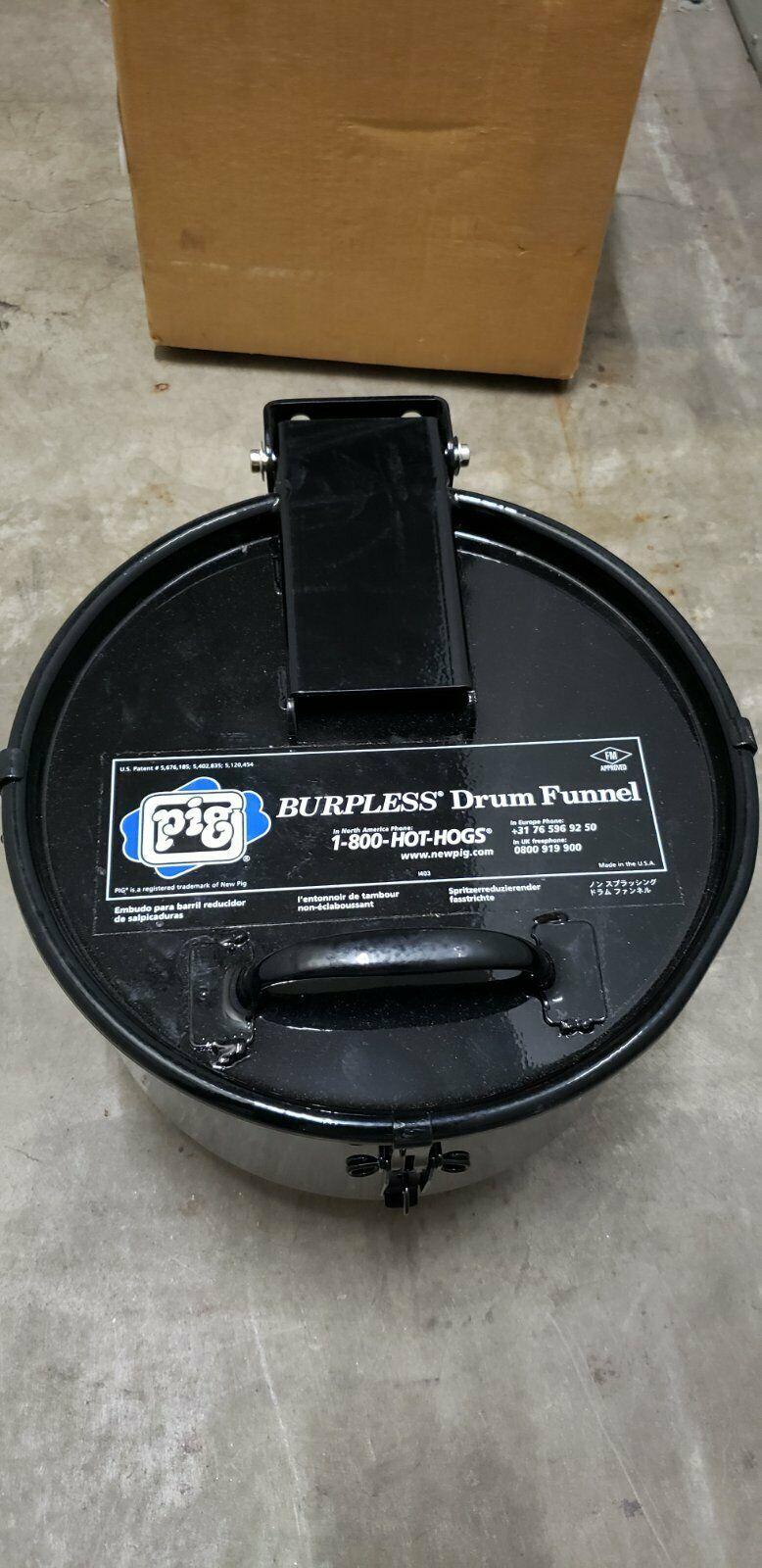 Pig Burpless Steel Drum Funnel for 5 to 55-Gallon Steel or Poly Drums