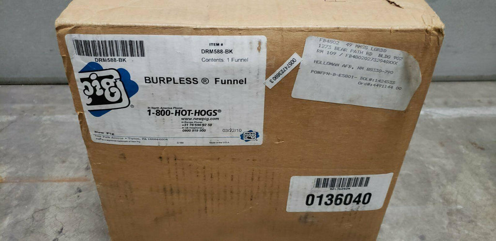 Pig Burpless Steel Drum Funnel for 5 to 55-Gallon Steel or Poly Drums
