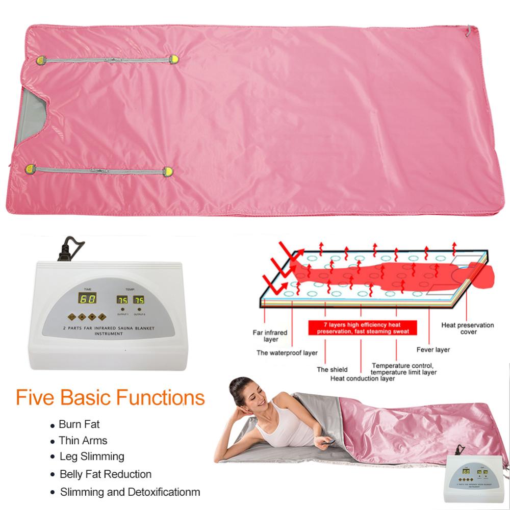 Upgrade XL Sauna Blanket Far-Infrared Portable Professional Body Shaper Sauna Slimming Blanket