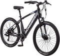 Schwinn Amalgam Adult Electric Bike, 17 or 18.5-Inch Hybrid Aluminum Frame, 7 Speed, 27.5-Inch Wheels, 375Wh Battery, Multiple Colors
