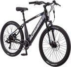Schwinn Amalgam Adult Electric Bike, 17 or 18.5-Inch Hybrid Aluminum Frame, 7 Speed, 27.5-Inch Wheels, 375Wh Battery, Multiple Colors
