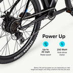 Schwinn Amalgam Adult Electric Bike, 17 or 18.5-Inch Hybrid Aluminum Frame, 7 Speed, 27.5-Inch Wheels, 375Wh Battery, Multiple Colors