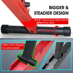 STOZM 14-GauSteel Adjustable Weight Bench with Foldable , Multipurpose Flat/ Incline/ Decline Bench - Max Weight Capacity 900 lbs (Crimson)