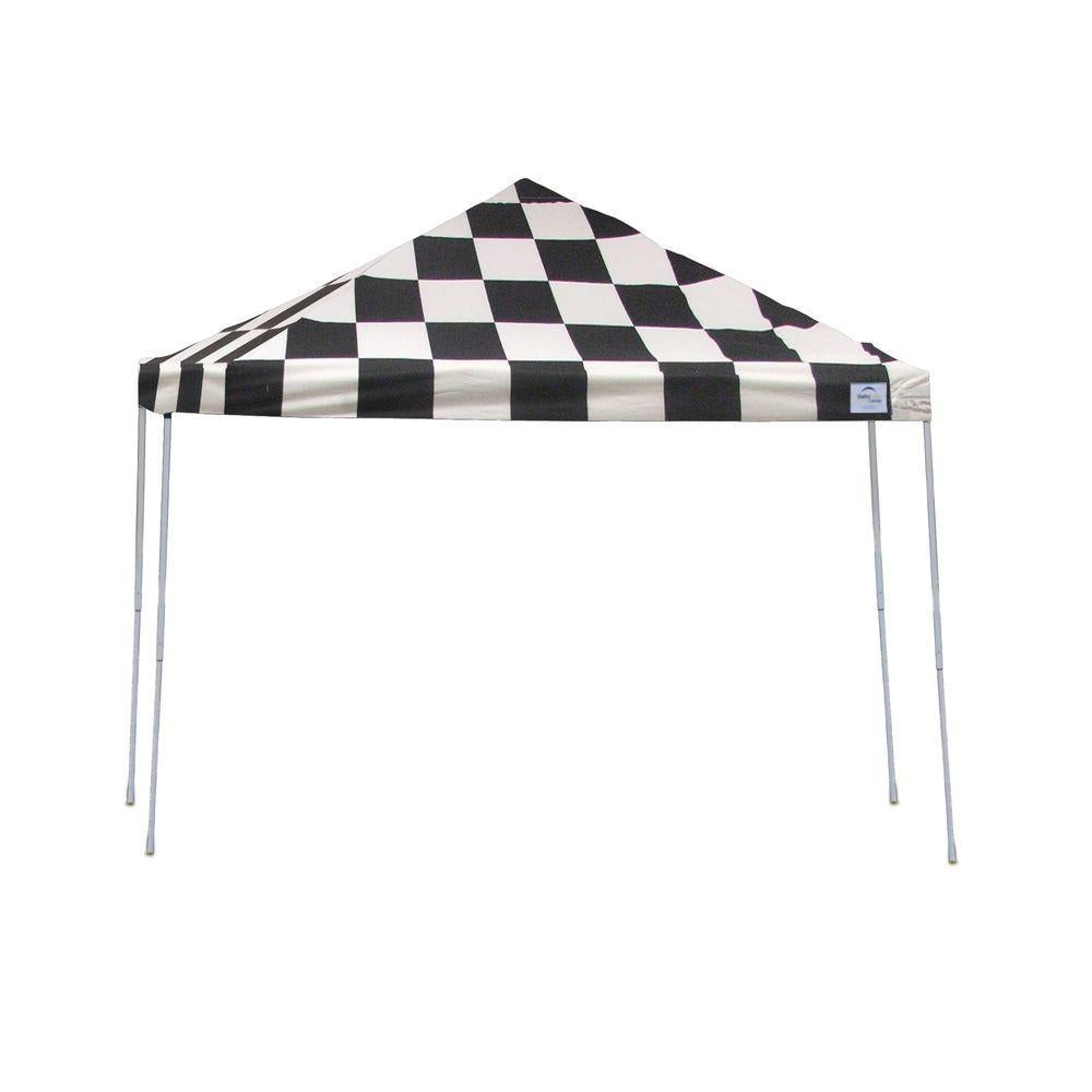 12 ft. W x 12 ft. D Pro Series Straight-Leg Pop-Up Canopy with 4-Position-Adjustable Steel Frame and StoraBag