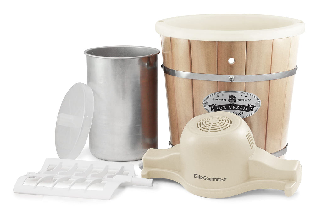 EIM-924LX 4 quart Old Fashioned Electric Ice Cream Maker, Pine Bucket