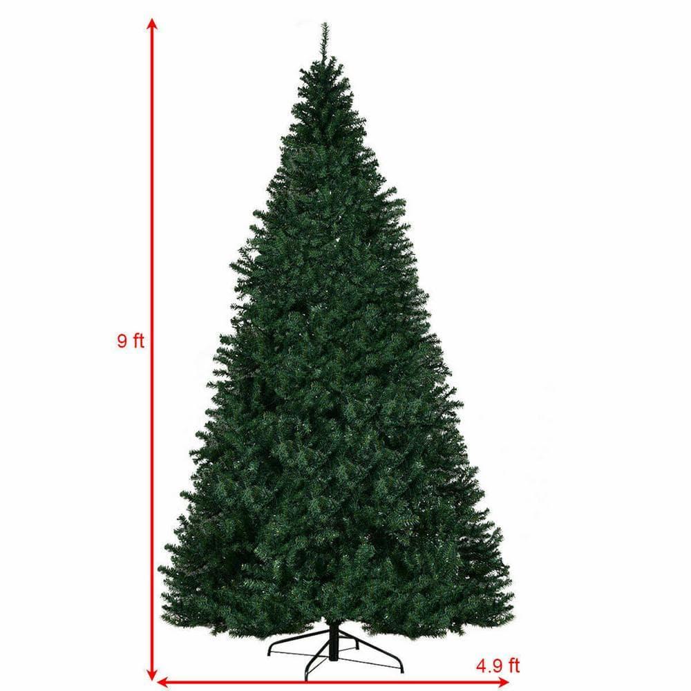 9 ft. Pre-Lit LED Hinged Artificial Christmas Tree with 1000 LED Lights and Stand