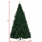 9 ft. Pre-Lit LED Hinged Artificial Christmas Tree with 1000 LED Lights and Stand