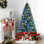 9 ft. Pre-Lit LED Hinged Artificial Christmas Tree with 1000 LED Lights and Stand