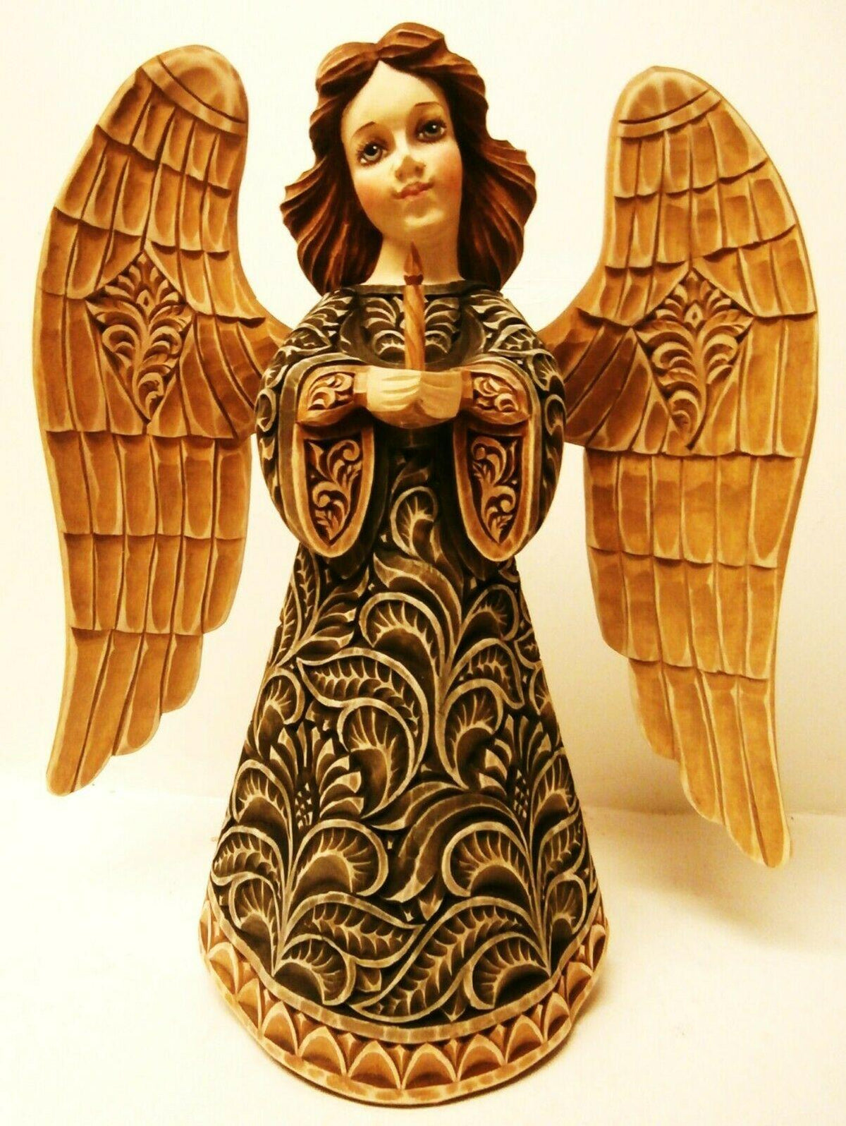Alkota Russian Genuine Wooden Collectible Guardian Angel  "Gabriel", 13", Unique