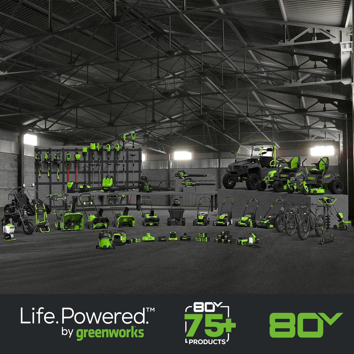 80V 25" Brushless Cordless ( Self-Propelled) Lawn Mower (75+ Compatible Tools), 5.0Ah Battery and Charger Included
