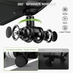 Aluminum Frame Luggage, PC Hard Shell Checked Suitcase with 4 Corners, Zipperless Luggage with Spinner Wheels