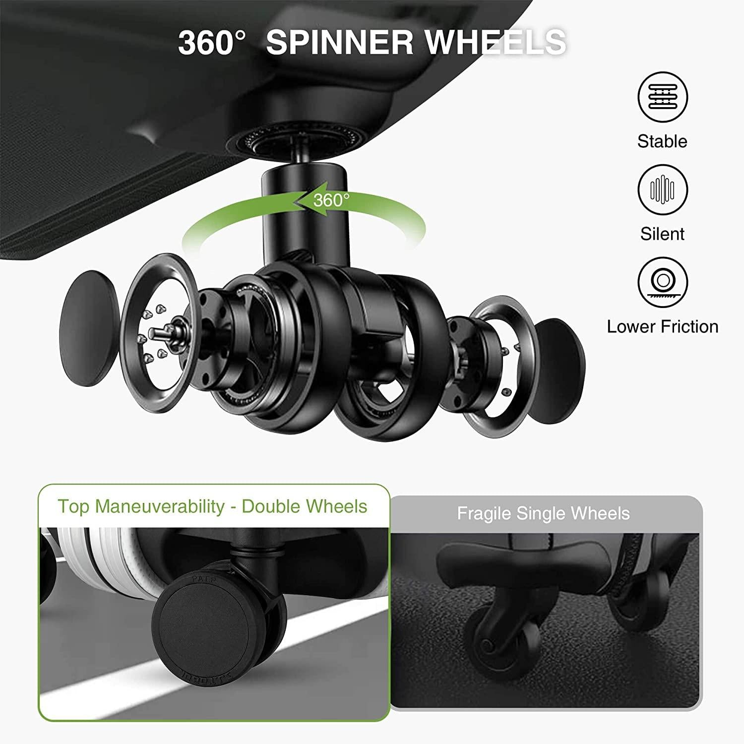 Aluminum Frame Luggage, PC Hard Shell Checked Suitcase with 4 Corners, Zipperless Luggage with Spinner Wheels