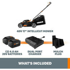 POWER SHARE 40-Volt 17 in. Cordless Battery Walk Behind Mower