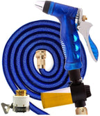 AOHMG Expandable Garden Water Hose, 3/4 All Brass Connectors Flexible Expanding Hose, for Outdoor Lawn Car Watering Plants,72Feet
