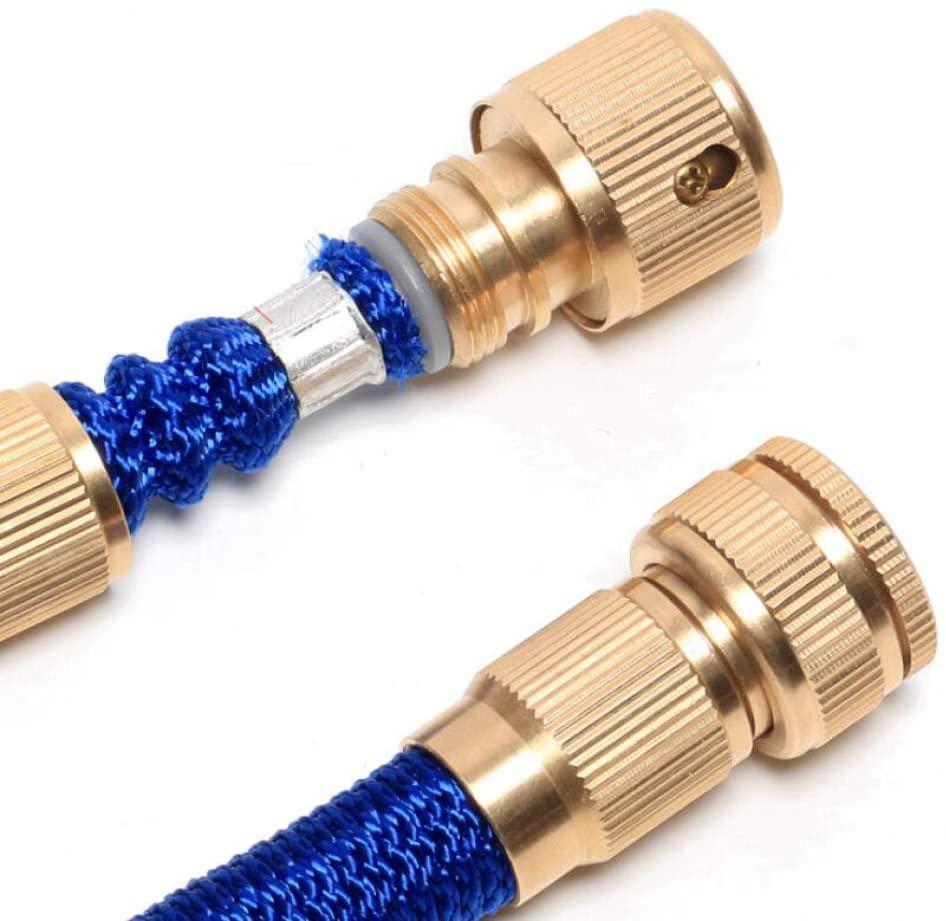 AOHMG Expandable Garden Water Hose, 3/4 All Brass Connectors Flexible Expanding Hose, for Outdoor Lawn Car Watering Plants,72Feet