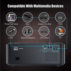 500" 9500l lumens wifi 5k hd 1080p home theater projector hdmi for pc ps4 tv