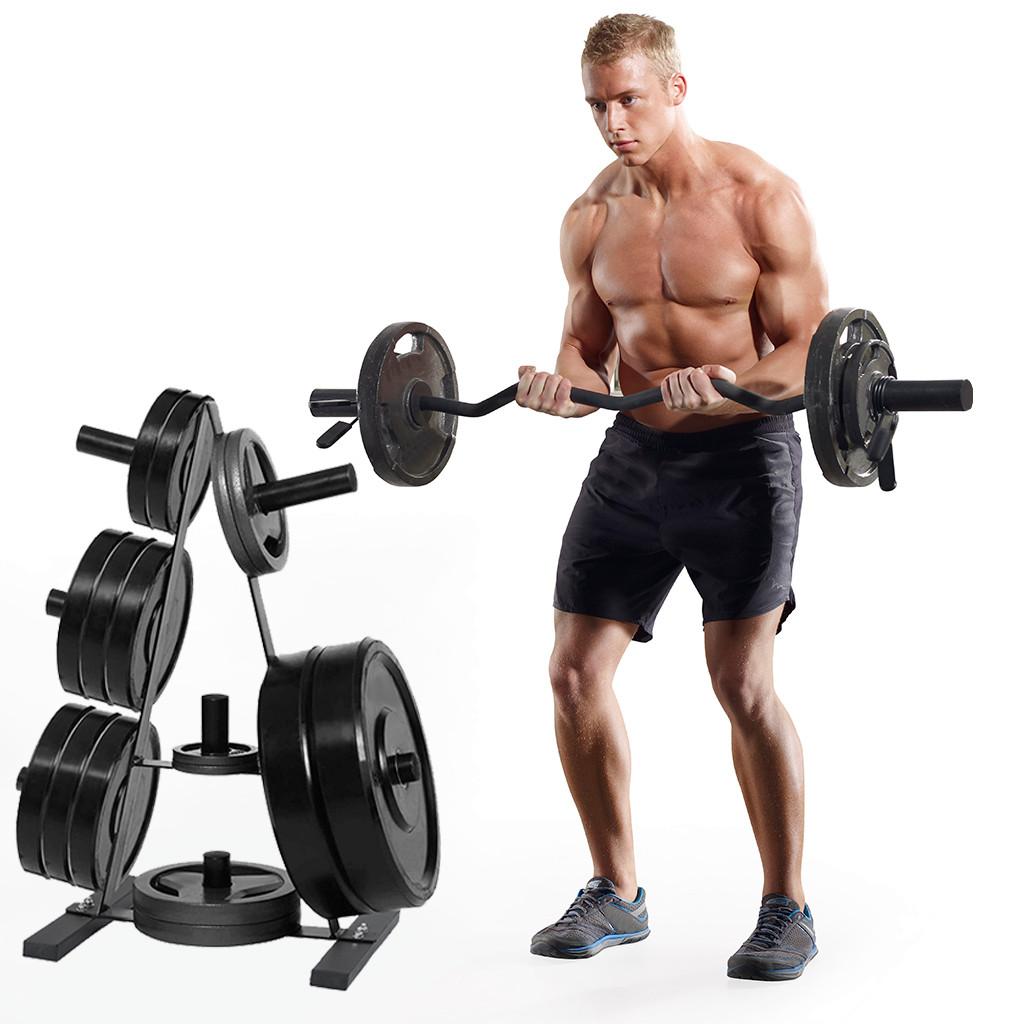 Weight Plate Rack Weight Plate Tree 2 inch For Bumper Plates Weight Stand
