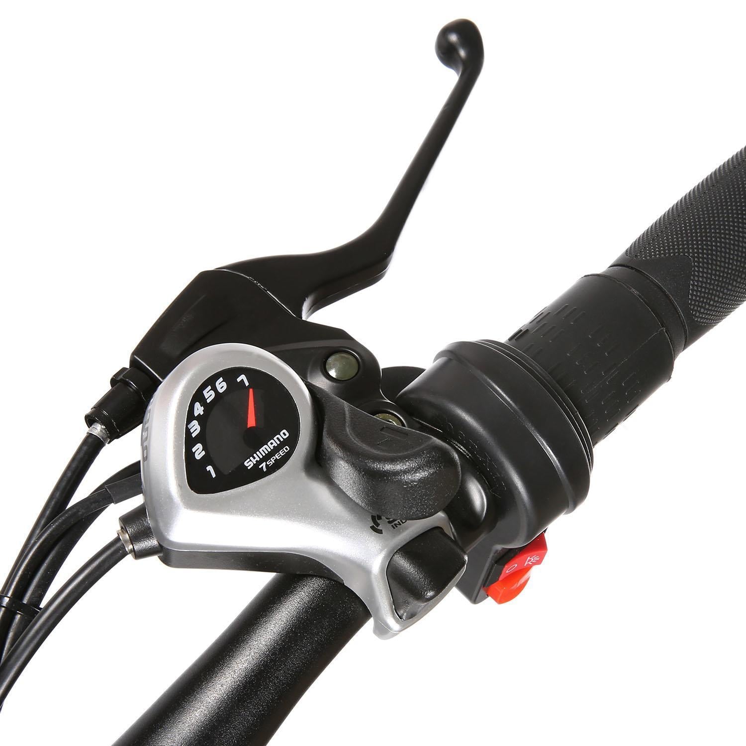 V.I.P. 26 In. Folding Lightweight Mountain Electric Bicycle with 36V 8AH Battery for Men Adults,  21-Speed, 250W