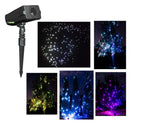 LEDMALL Full Spectrum Motion Star Effects 7 color WHITE Laser Christmas Lights, and WHITE LASER Decorative Lights with Remote control
