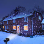 LEDMALL Full Spectrum Motion Star Effects 7 color WHITE Laser Christmas Lights, and WHITE LASER Decorative Lights with Remote control