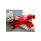 Walled Pet Festival Festive Four-Legged Tang Suit Red Cotton Coat Teddy Beagle Puppy Dog Warm Clothes Very Beautiful Clothes.