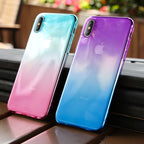 Phone Accessories - Colorful Gradient Clear Case For iPhone