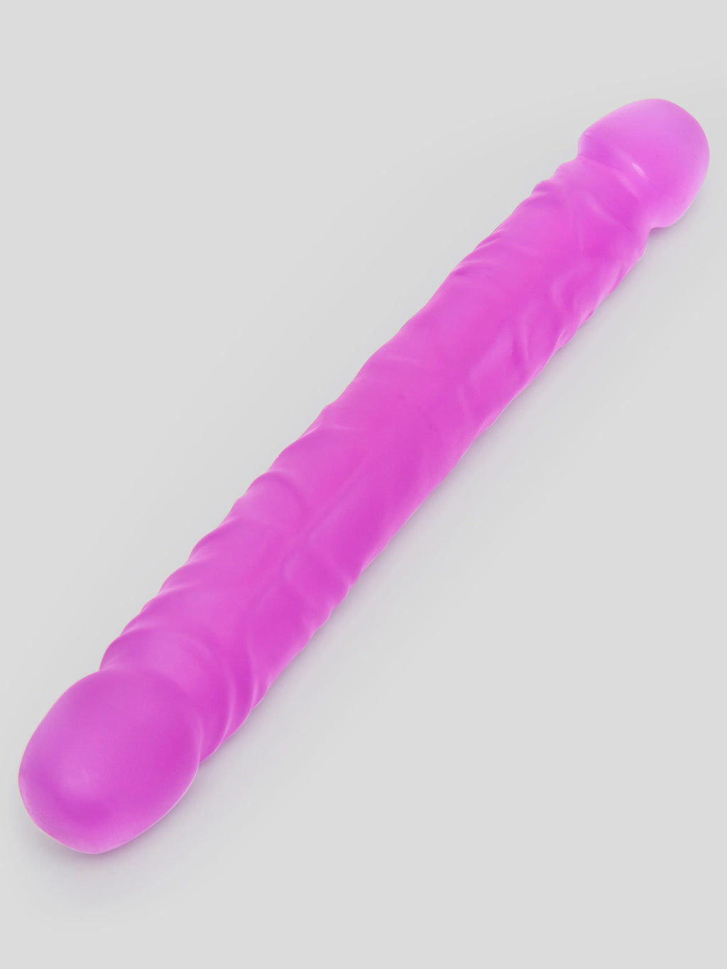 BASICS Double-Ended Dildo 12 Inch, Purple