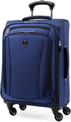 Runway 2 Piece Luggage Set, Carry-on &amp; Convertible Medium to Large Check-in Expandable Luggage, 4 Spinner Wheels, Softside Suitcase, Men and Women, Blue