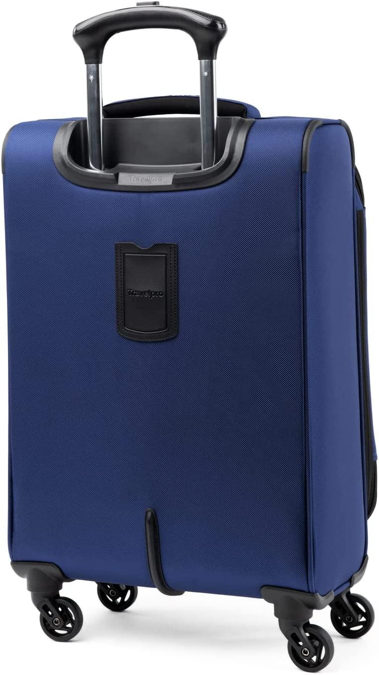 Runway 2 Piece Luggage Set, Carry-on &amp; Convertible Medium to Large Check-in Expandable Luggage, 4 Spinner Wheels, Softside Suitcase, Men and Women, Blue