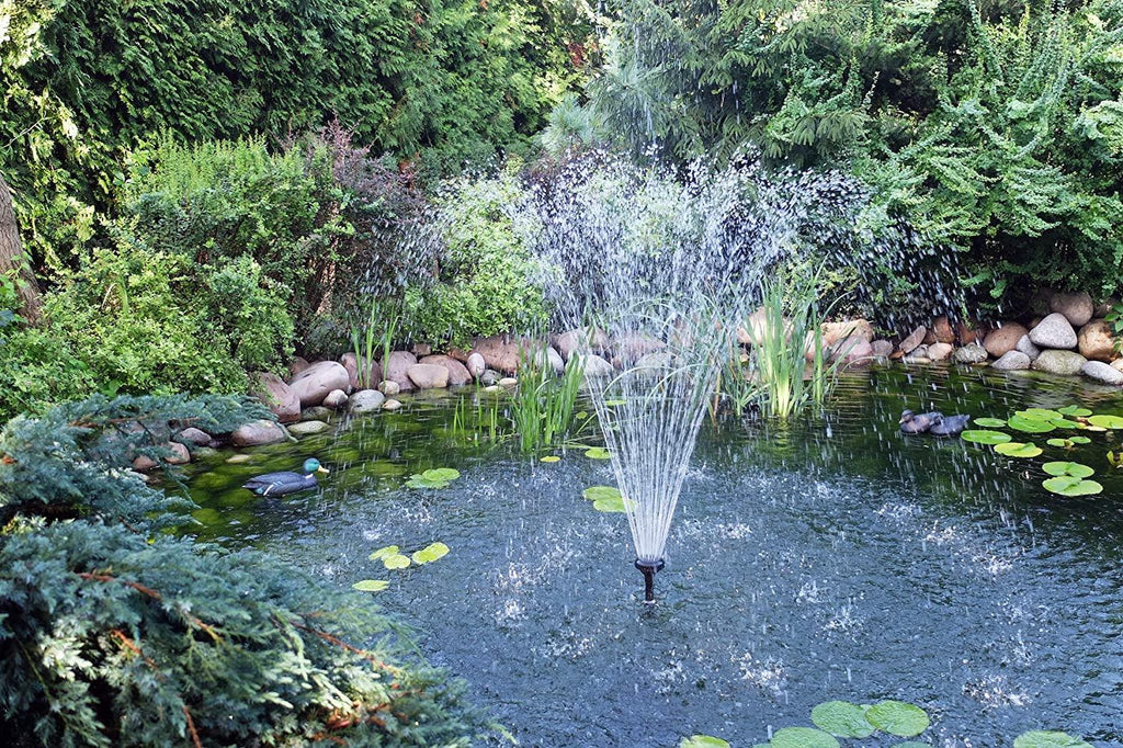 solariver solar water pump kit - 360+gph submersible pump with adjustable flow, 20 watt solar panel for sun powered fountain, pond aeration, hydroponics, aquaculture (no battery backup)