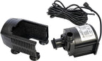 solariver solar water pump kit - 360+gph submersible pump with adjustable flow, 20 watt solar panel for sun powered fountain, pond aeration, hydroponics, aquaculture (no battery backup)