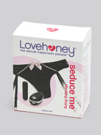 Lovehoney Seduce Me 10 Function Vibrating Garter Thong, Black