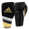 Adi-Speed 500 Pro Boxing and Kickboxing Gloves for Women &amp; Men- 12oz, Black/Gold/Silver