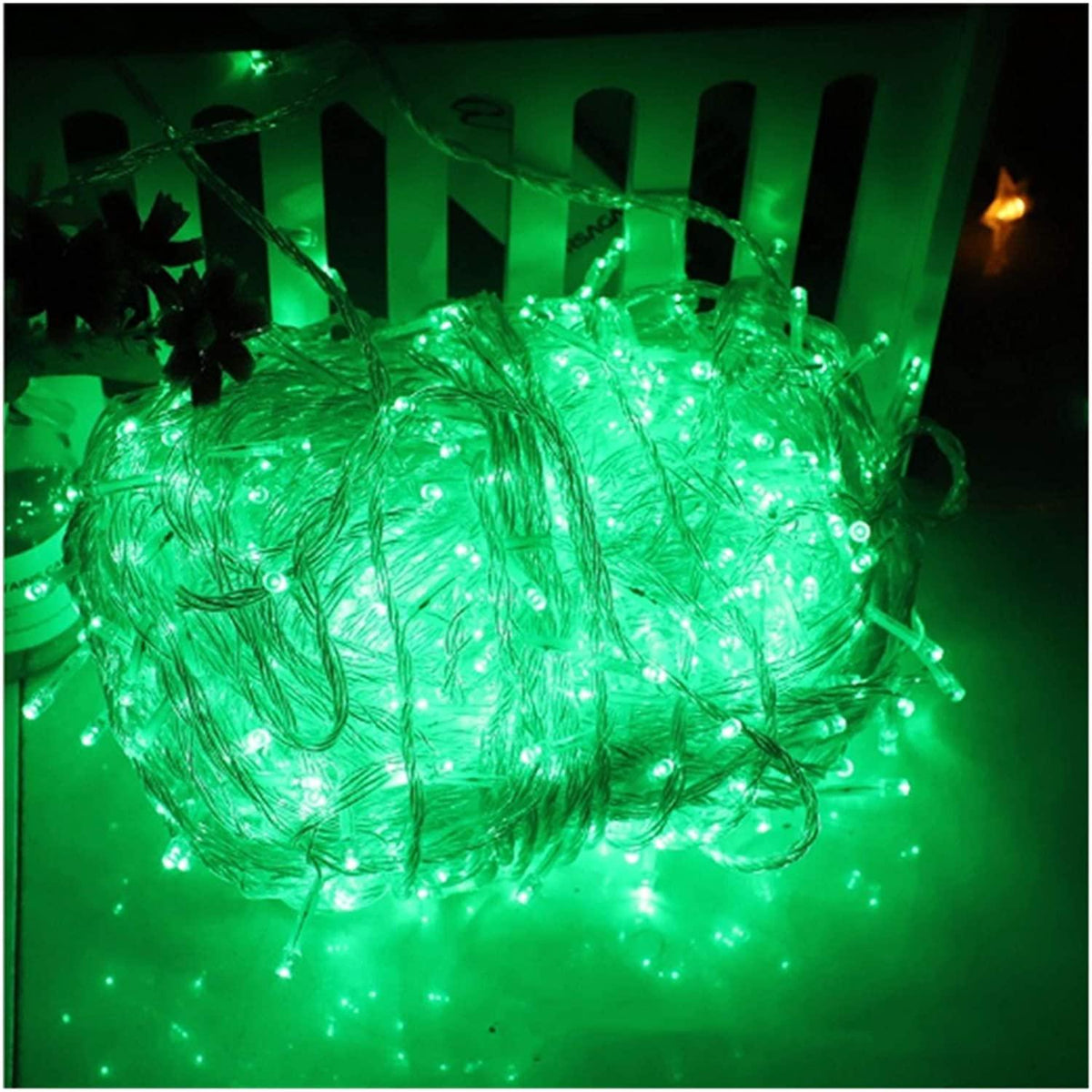 WANGJUNXIU LED String Light 10M 100LEDs Outdoor Fairy Lights with 8 Lighting Modes Christmas Decoration Lights for Party Wedding Garden Patio Halloween String Lights