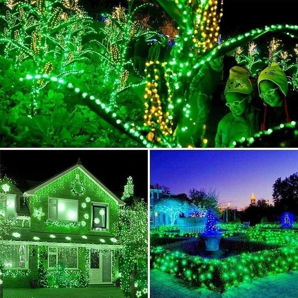 WANGJUNXIU LED String Light 10M 100LEDs Outdoor Fairy Lights with 8 Lighting Modes Christmas Decoration Lights for Party Wedding Garden Patio Halloween String Lights