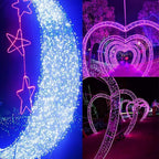 WANGJUNXIU LED String Light 10M 100LEDs Outdoor Fairy Lights with 8 Lighting Modes Christmas Decoration Lights for Party Wedding Garden Patio Halloween String Lights