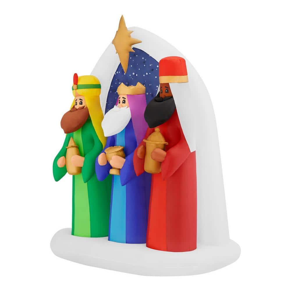 6.5 ft Three Kings Scene Holiday Inflatable