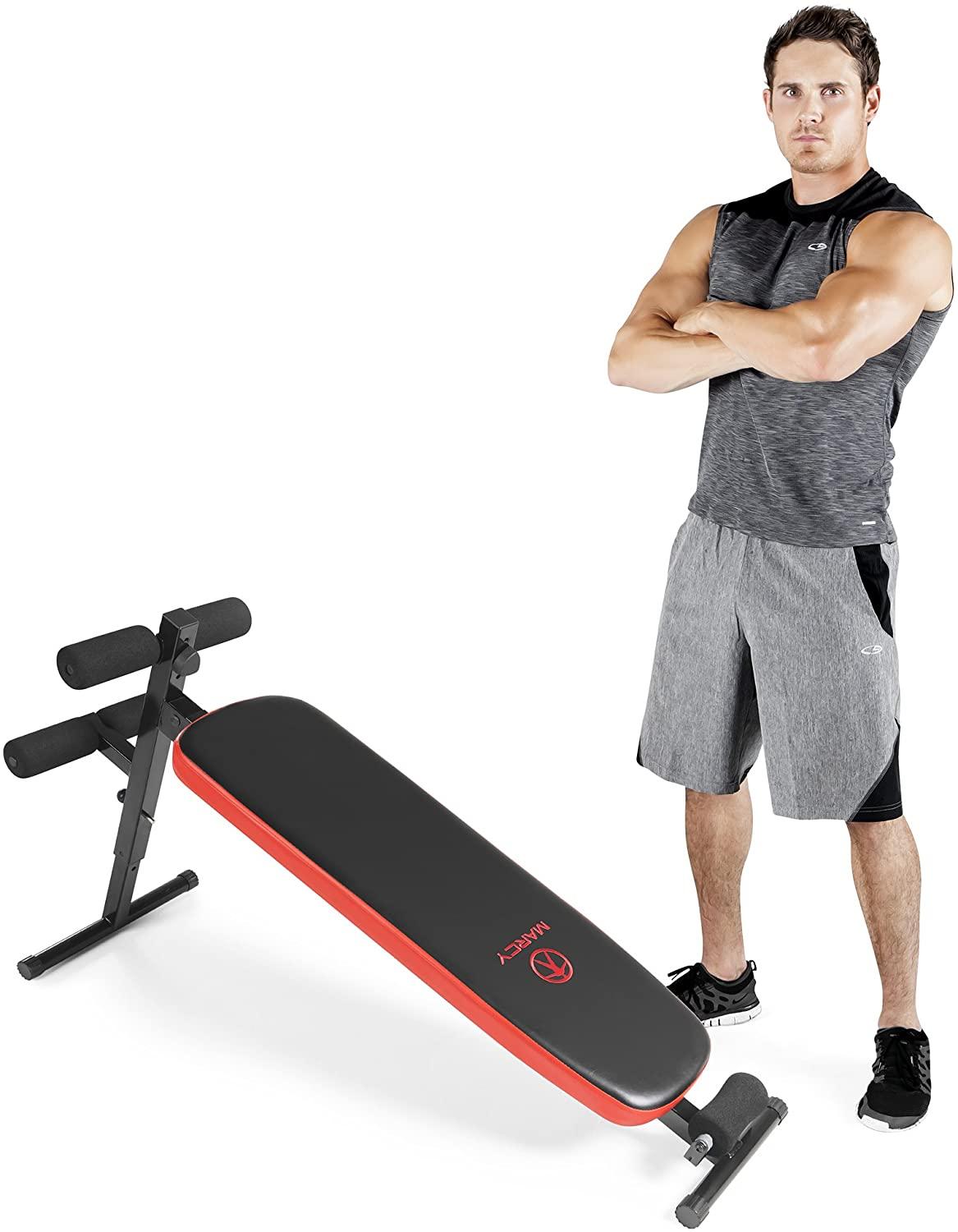 Marcy Utility Slant Board w/ Headrest 閳 Folding  with Adjustable Positions SB-4606