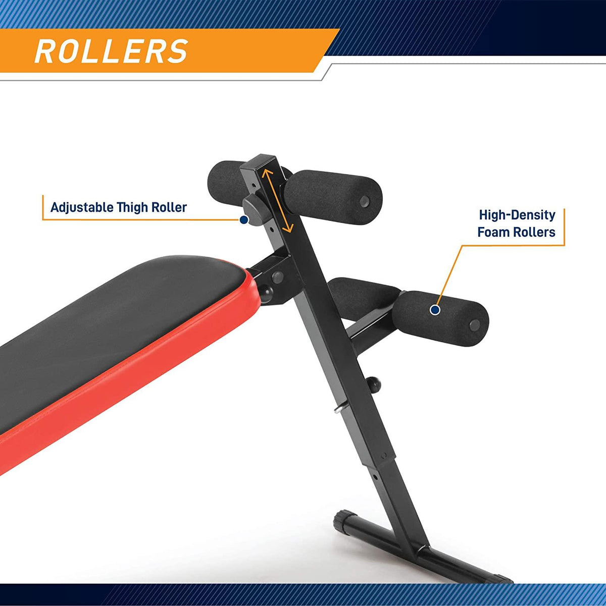 Marcy Utility Slant Board w/ Headrest 閳 Folding  with Adjustable Positions SB-4606