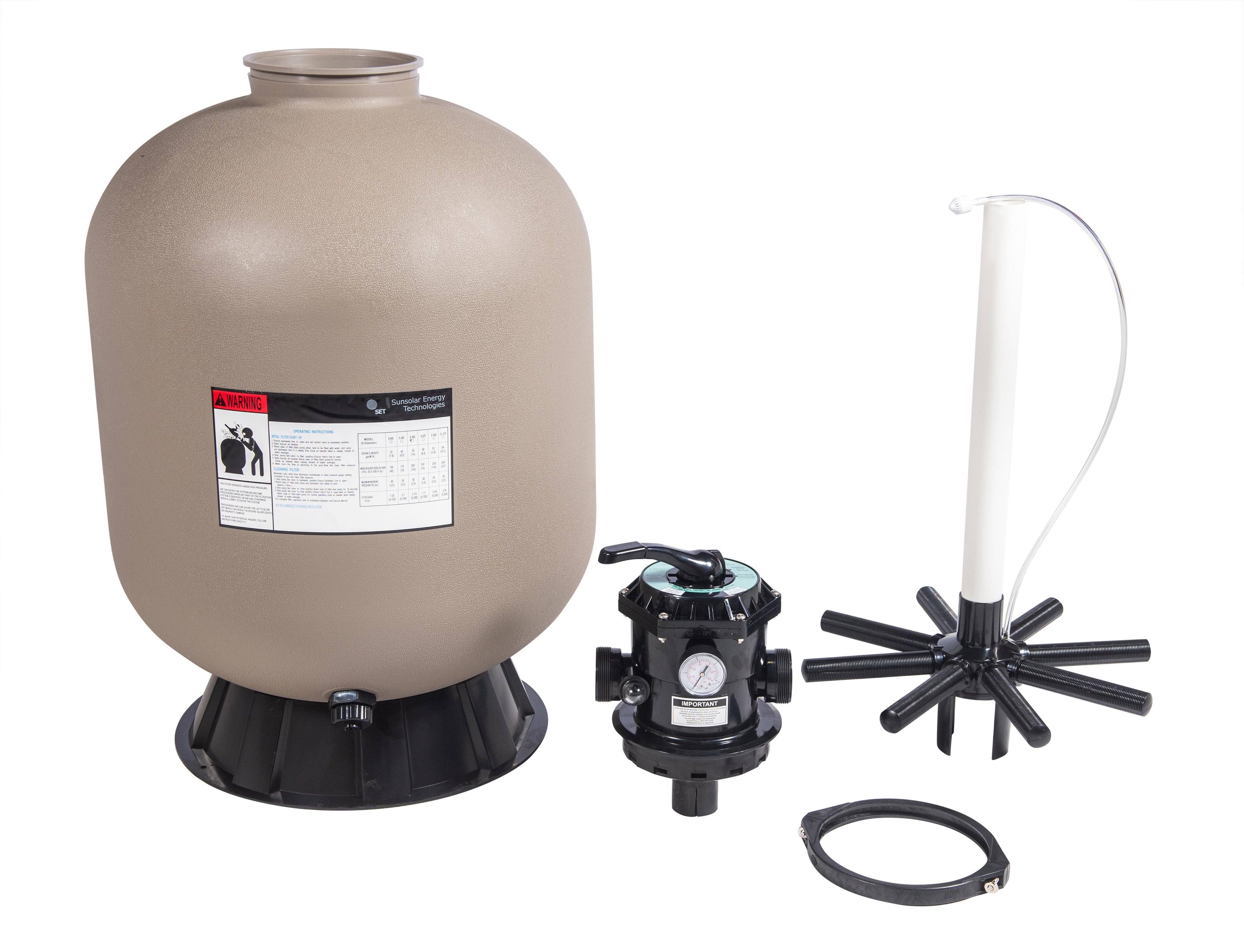 sand filter for above-ground swimming pool - 24 inch diameter