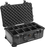 Pelican 1510 Laptop Overnight Case With Padded Dividers (Black)