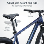Schwinn Axum DP Mountain Bike with mechanical seat post, Lar19 inch mens style frame, blue